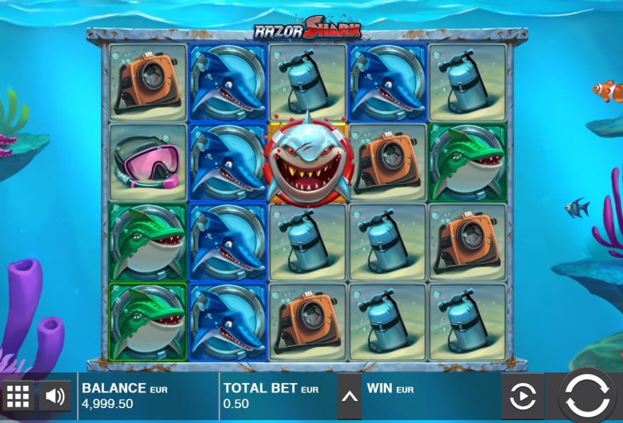 Caça-níqueis Razor Shark da Push Gaming, jogar jogo de demo