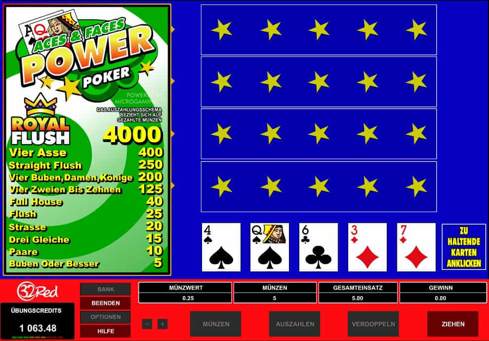 Aces & Faces Power Poker