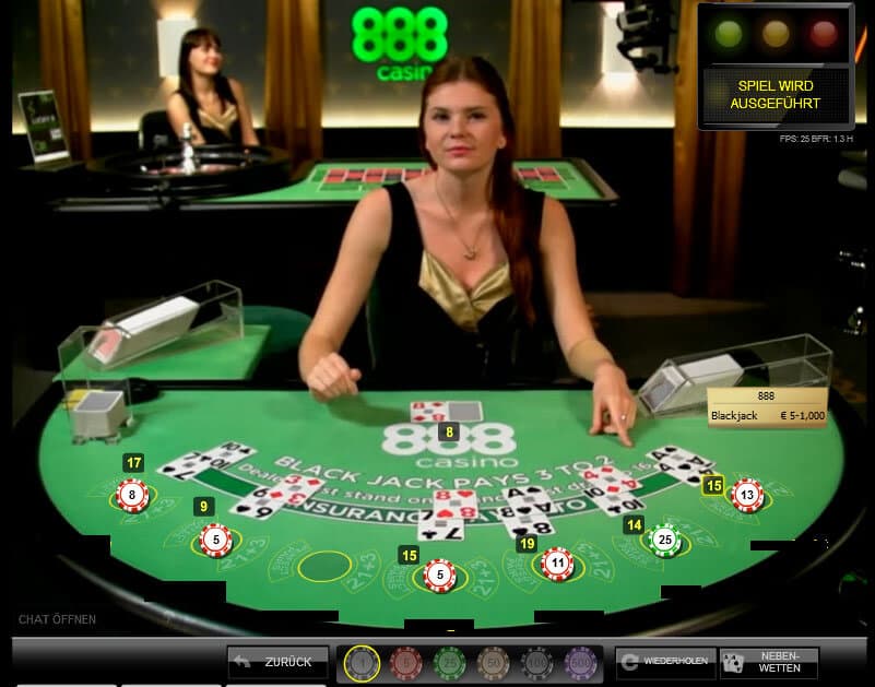 Live Blackjack 888