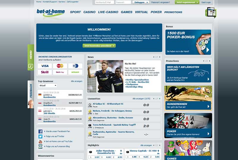 Bet-at-home Sportwetten