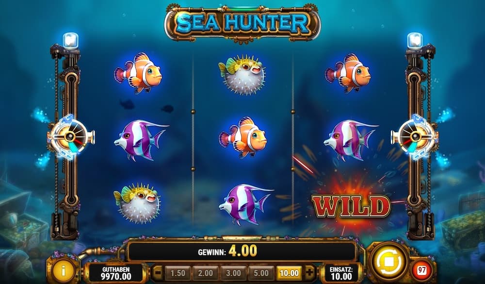 Wild beim Sea Hunter Online Automatenspiel