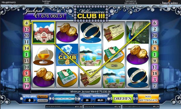 Millionaires Club 3 Slot