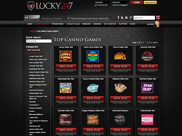 Lucky247 Spielautomaten