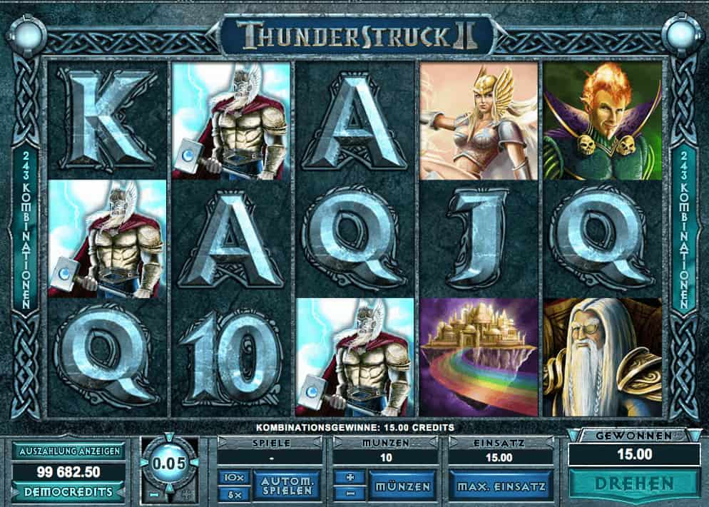 Bei Thunderstruck II geht es können Sie mit Thor Gewinne erzielen