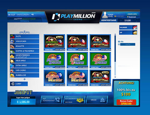 Casino Spiele Playmillion