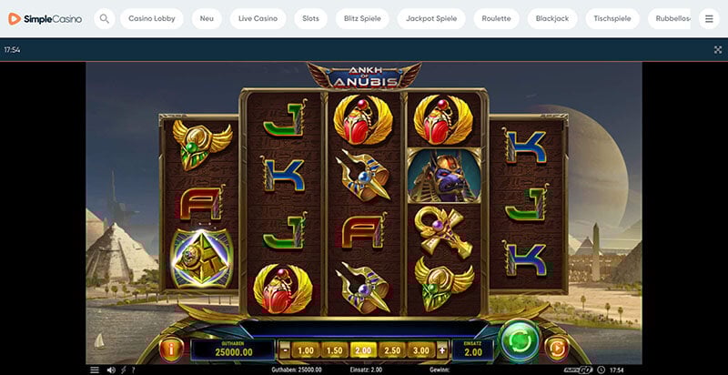 Simplecasino Ankh of Anubis