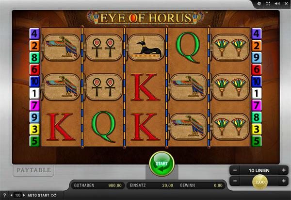 Eye of Horus online Spielautomat