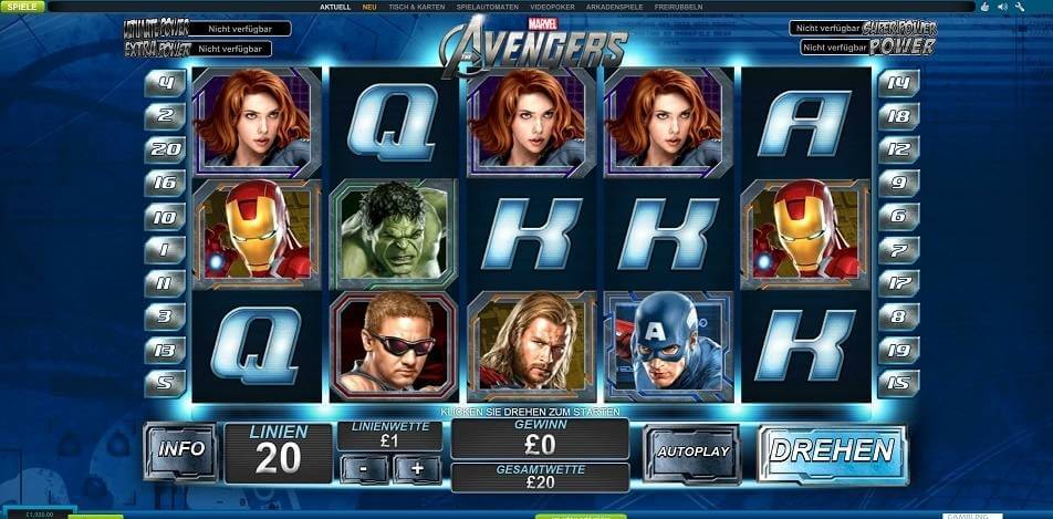 Avengers Spielautomat