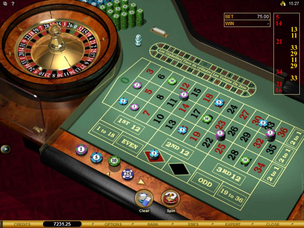 European Roulette online spielen