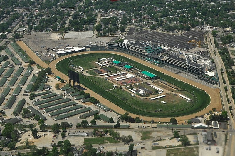 Churchill Downs Racecourse Ansicht von oben 