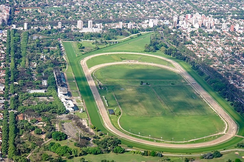 Rennbahn San Isidro in Buenos Aires Ansicht von oben 