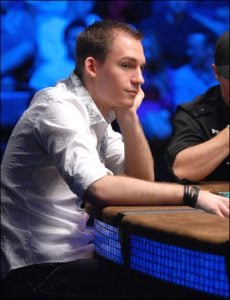 Justin Bonomo beim Pokerturnier