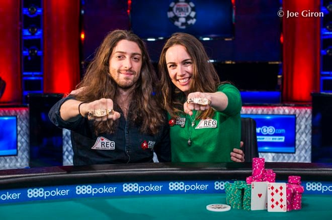 Liv Boeree und Igor Kurganov am Pokertisch 