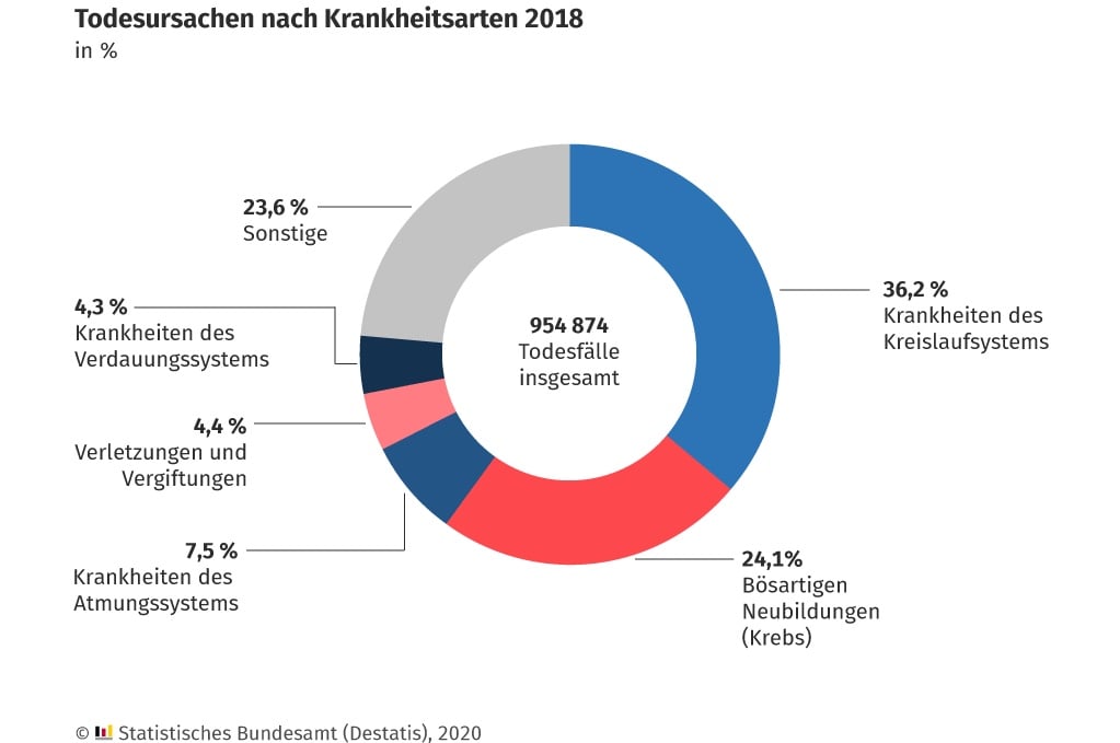 todesursachen nach krankheitsarten