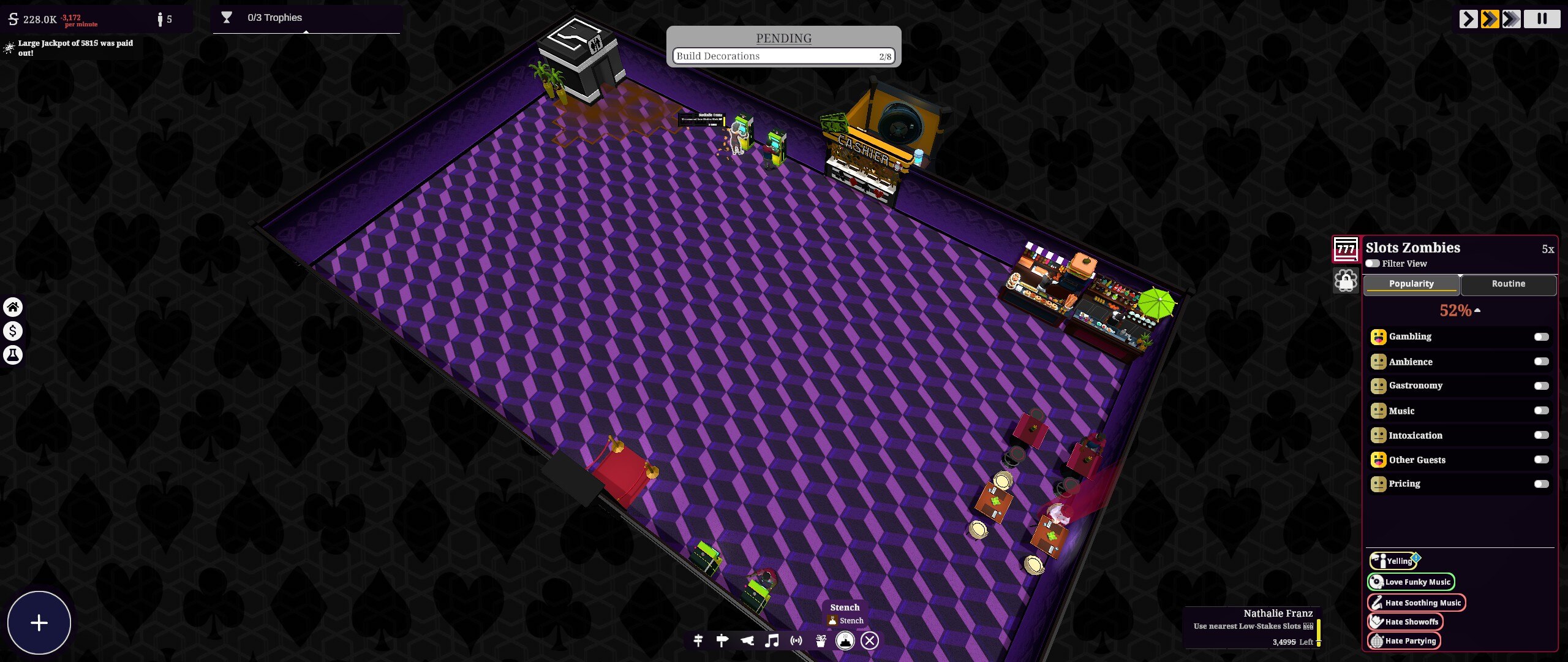 Screenshot des Aufbauspiels Grand Casino Tycoon