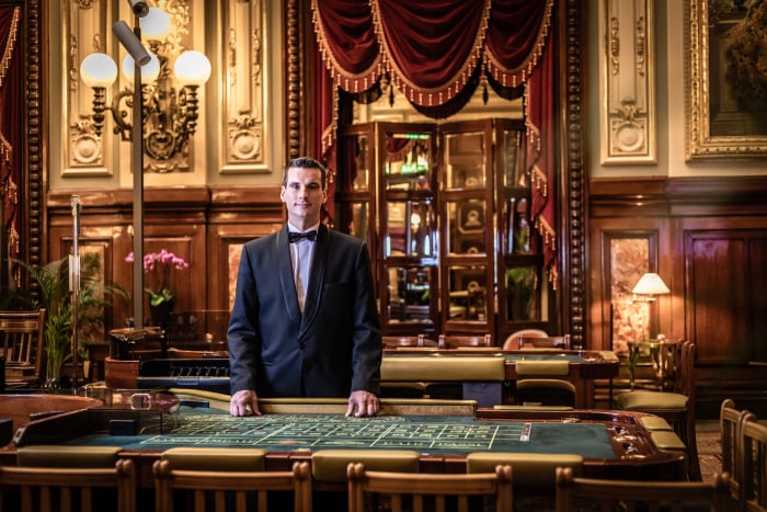 Casino de Monte-Carlo: Roulette-Tisch im Salon Touzet