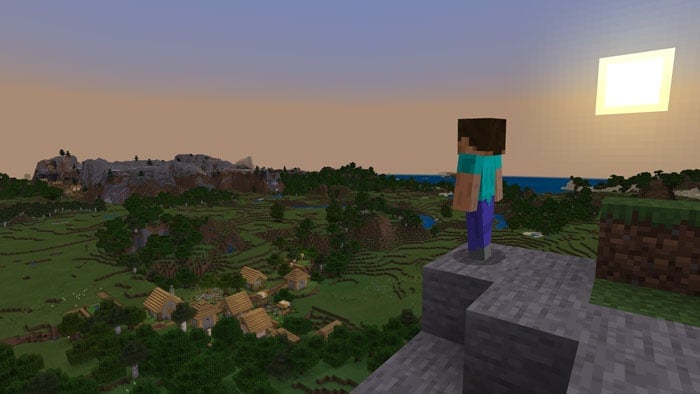 Die virtuelle Welt Minecraft ist für die Darstellung mit Blöcken bekannt