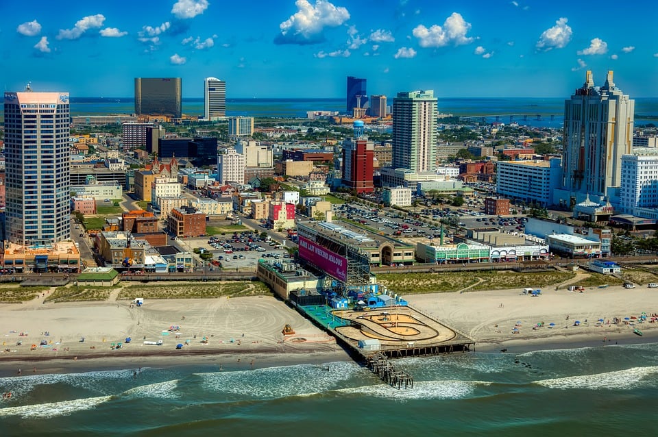 Atlantic City Casinos Gebäude Strand Meer