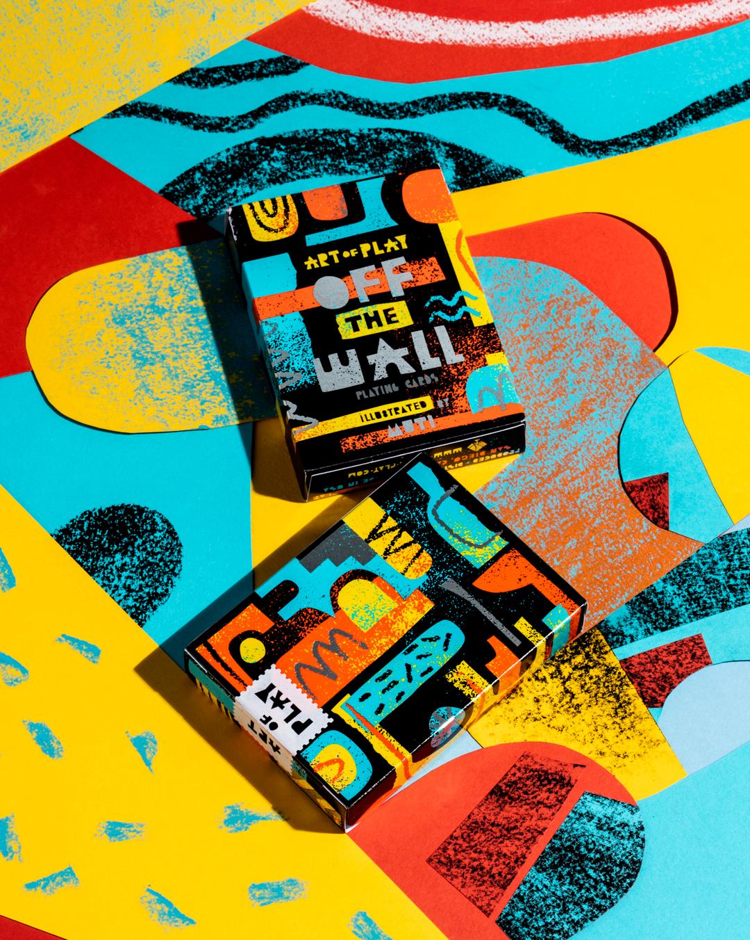 Off the Wall Spielkarten von Art of Play