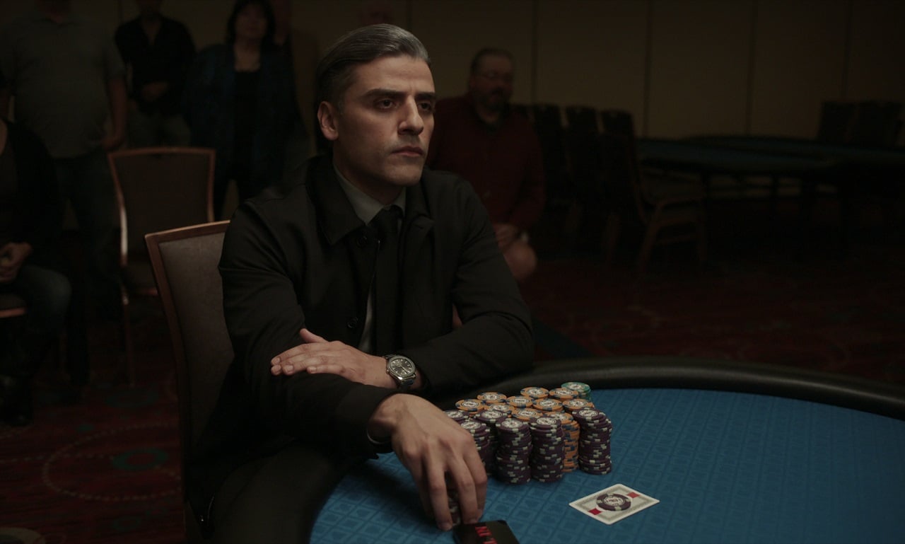 Filmszene mit Oscar Isaac aus "The Card Counter".