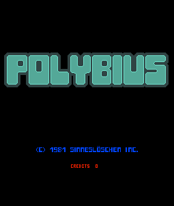 Angeblicher Screengrab des originalen Polybius. Die Herkunft des Bildes ist unbekannt.