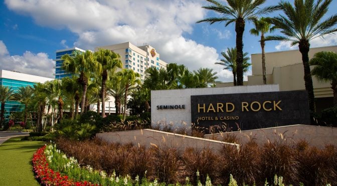 Hotelansicht des Seminole Hard Rock Hotel and Casino in Florida.