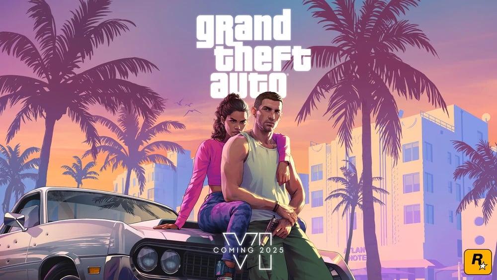 Grand Theft Auto VI - Marketing-Material von Rockstar Games zur neuen Ausgabe des Action Adventure Computerspiels