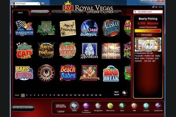 Royal Vegas Spielautomaten