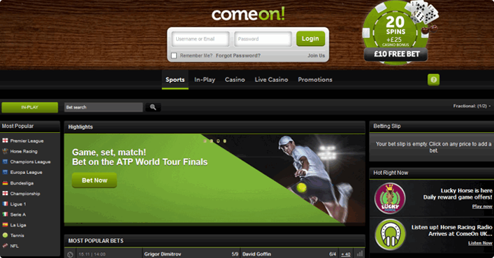 Comeon Sportwetten Comeon Sportwetten