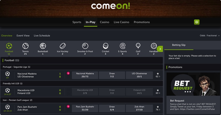 Comeon Sportwetten Comeon Sportwetten