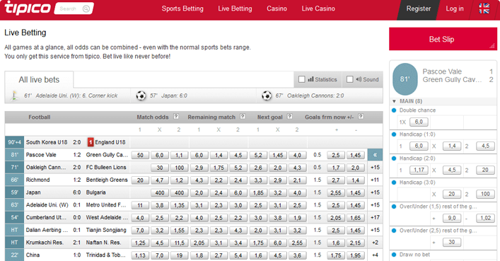 Tipico Sportwetten Programm Tipico Sportwetten Programm
