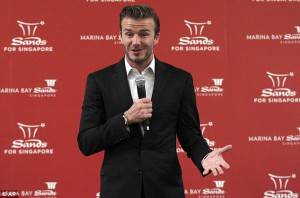 David Beckham im Marina Bay Sands Juni 2013 David Beckham im Marina Bay Sands