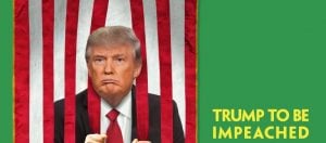 Donald Trump hinter Gittern.