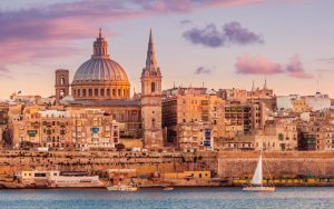 Blick auf Valletta