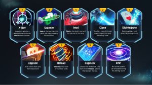 Die neun Power Karten von Power Up