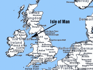 Die Isle of Man auf der Karte