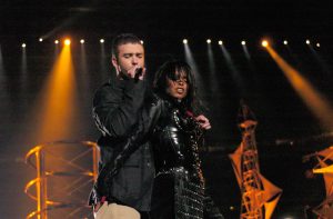 Justin Timberlake und Janet Jackson beim Super Bowl 2004