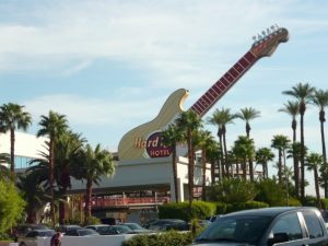 Die berühmte Hard Rock Gitarre in Las Vegas