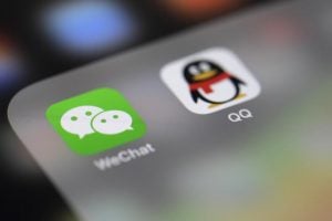 WeChat App auf dem Handy