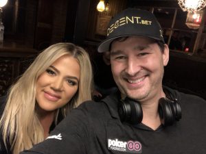 Phil Hellmuth mit Kloé Kardashian