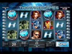 Avengers Slot von Playtech 