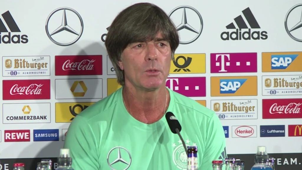 Bundestrainer Joachim Löw bei Pressekonferenz am Mittwoch