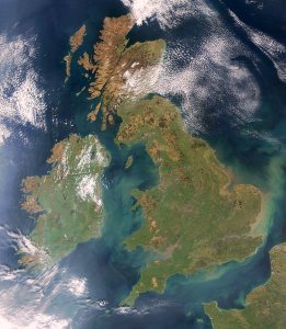 Großbritannien Satellitenbild