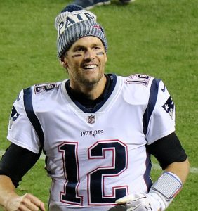 Tom Brady auf dem Feld