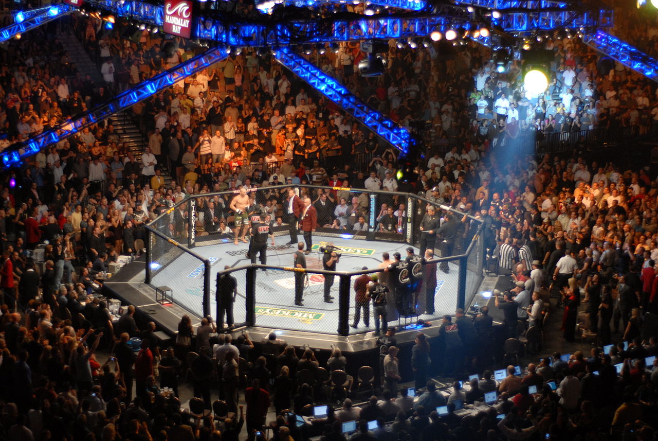 Die UFC 234 macht in Melbourne Station