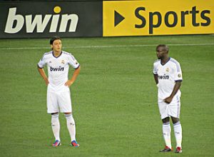 Bandenwerbung im Stadion