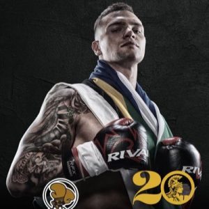 Kevin Lerena mit WM-Guertel