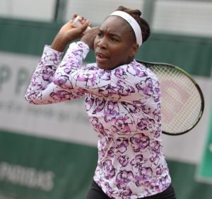 Venus Williams mit Tennisschläger