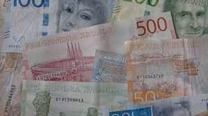 Schwedische Kronen Geldscheine