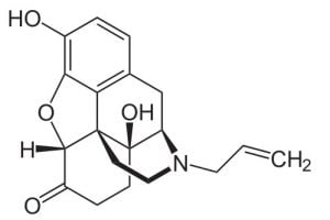  chemische Struktur von Naloxon